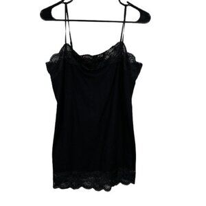 V. 1 Couture Y2K Style Spaghetti Strap Lace Trim Cami Sz Medium